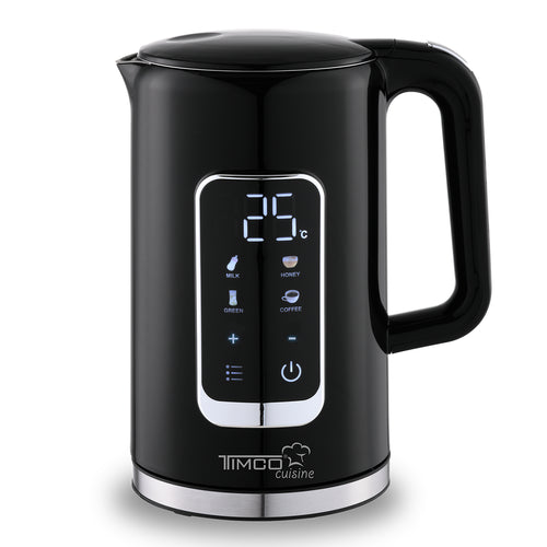 Tetera Electrica Digital con Control de Temperatura 1.7 L Jarra Eletrica para calentar agua Timco JE8723DN
