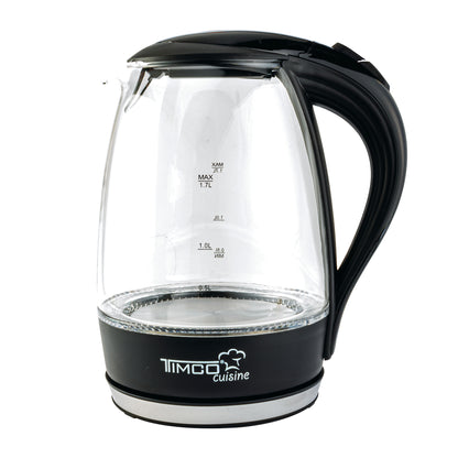 Jarra Eléctrica de Vidrio Tetera Hervidor de Agua Timco JE-V02N