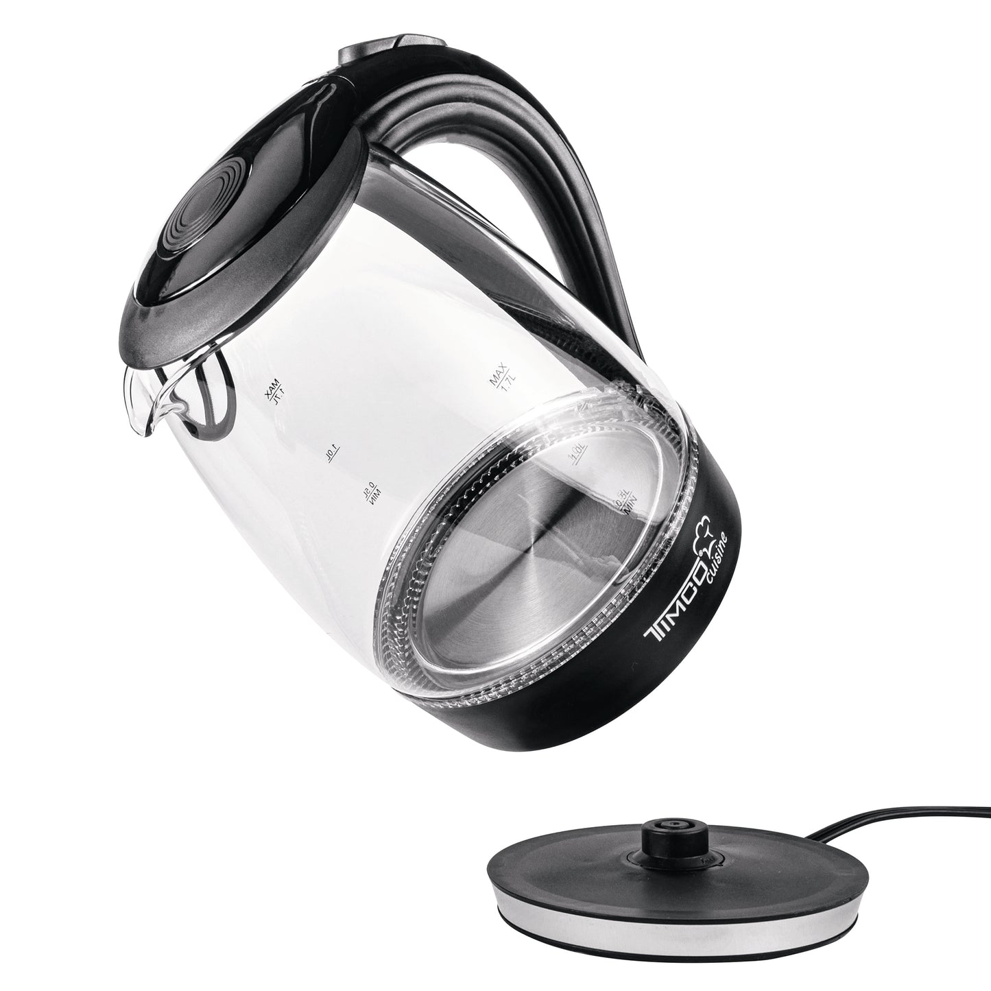 Jarra Eléctrica de Vidrio Tetera Hervidor de Agua Timco JE-V02N