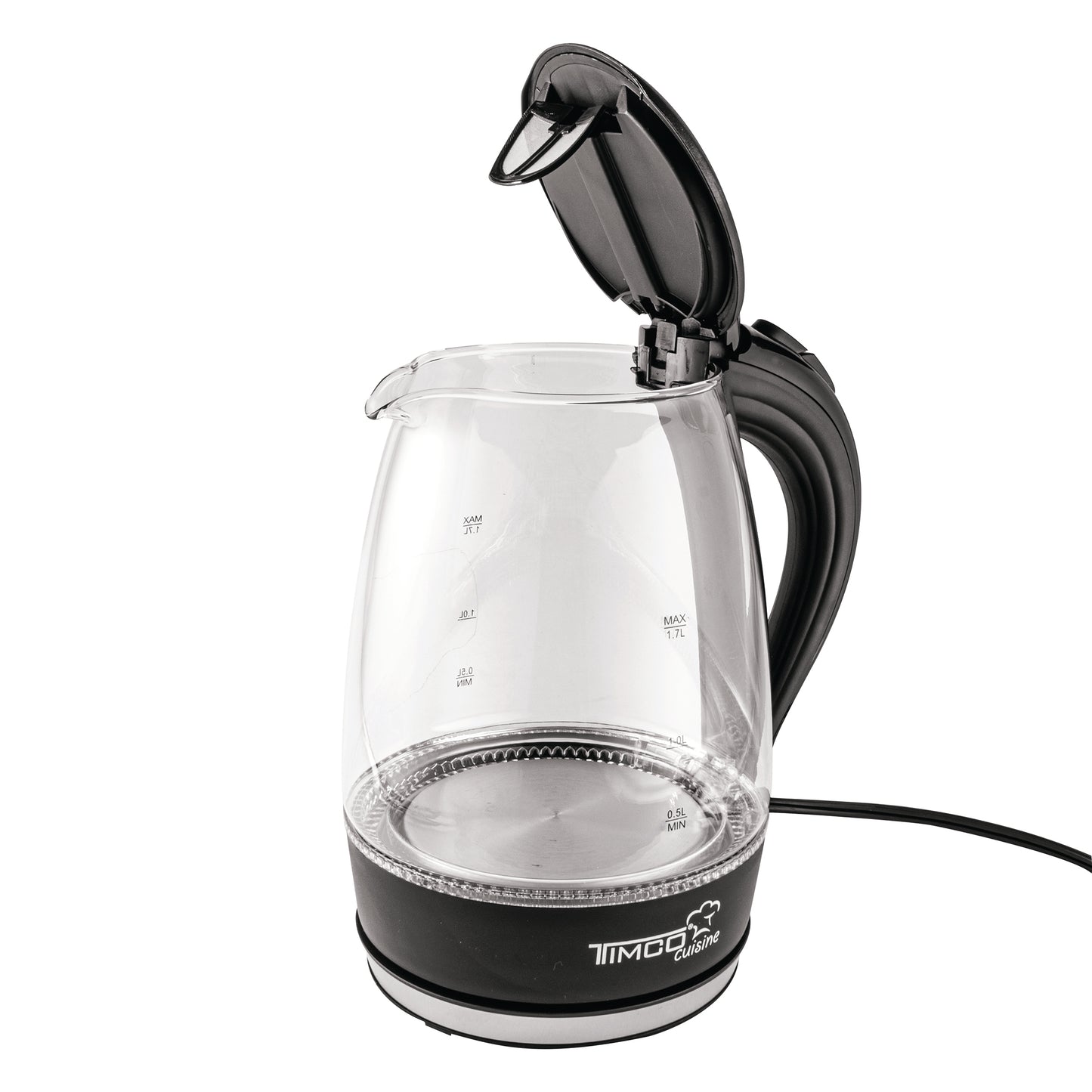 Jarra Eléctrica de Vidrio Tetera Hervidor de Agua Timco JE-V02N