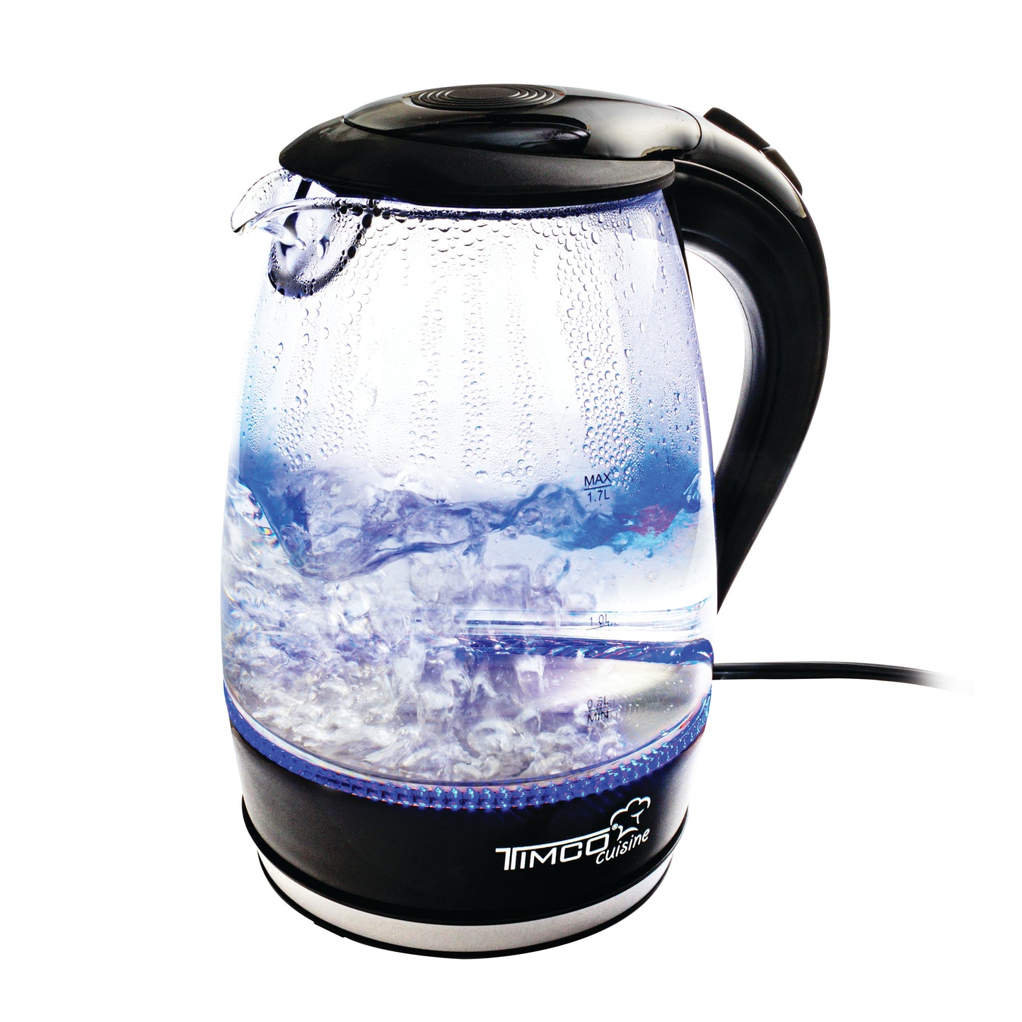 Jarra Eléctrica de Vidrio Tetera Hervidor de Agua Timco JE-V02N