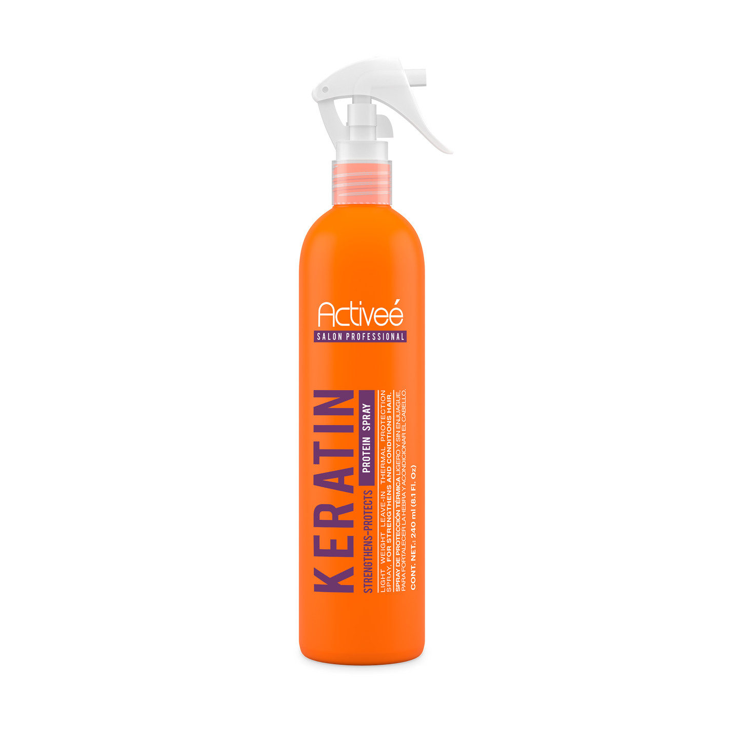 Proteina Capilar Activeé Professional KeratineTecnologia para cuidado Intensivo de Cabello Quimicamente tratado Libre de Sal