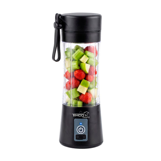 Licuadora Portatil TIMCO LICMDL09 Inalambrica 380 ml 6 Cuchillas Carga USB y Base Antideslizante