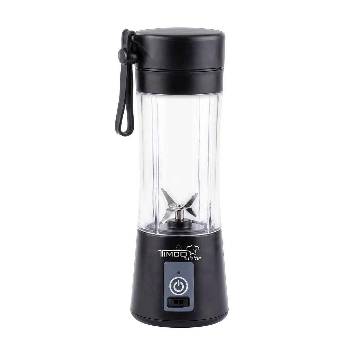 Licuadora Portatil TIMCO LICMDL09 Inalambrica 380 ml 6 Cuchillas Carga USB y Base Antideslizante
