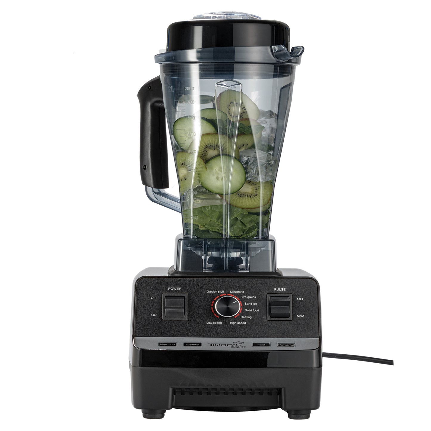 Licuadora Eléctrica Profesional Vitamin Pro 2 L 10 Velocidades Cuchillas de Acero Inoxidable 900 Watts Timco LICX010