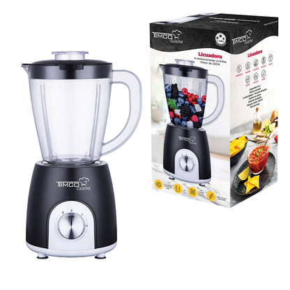 Licuadora Vaso de Plástico 1.4 L 3 Velocidades Libre de BPA Timco LICX803