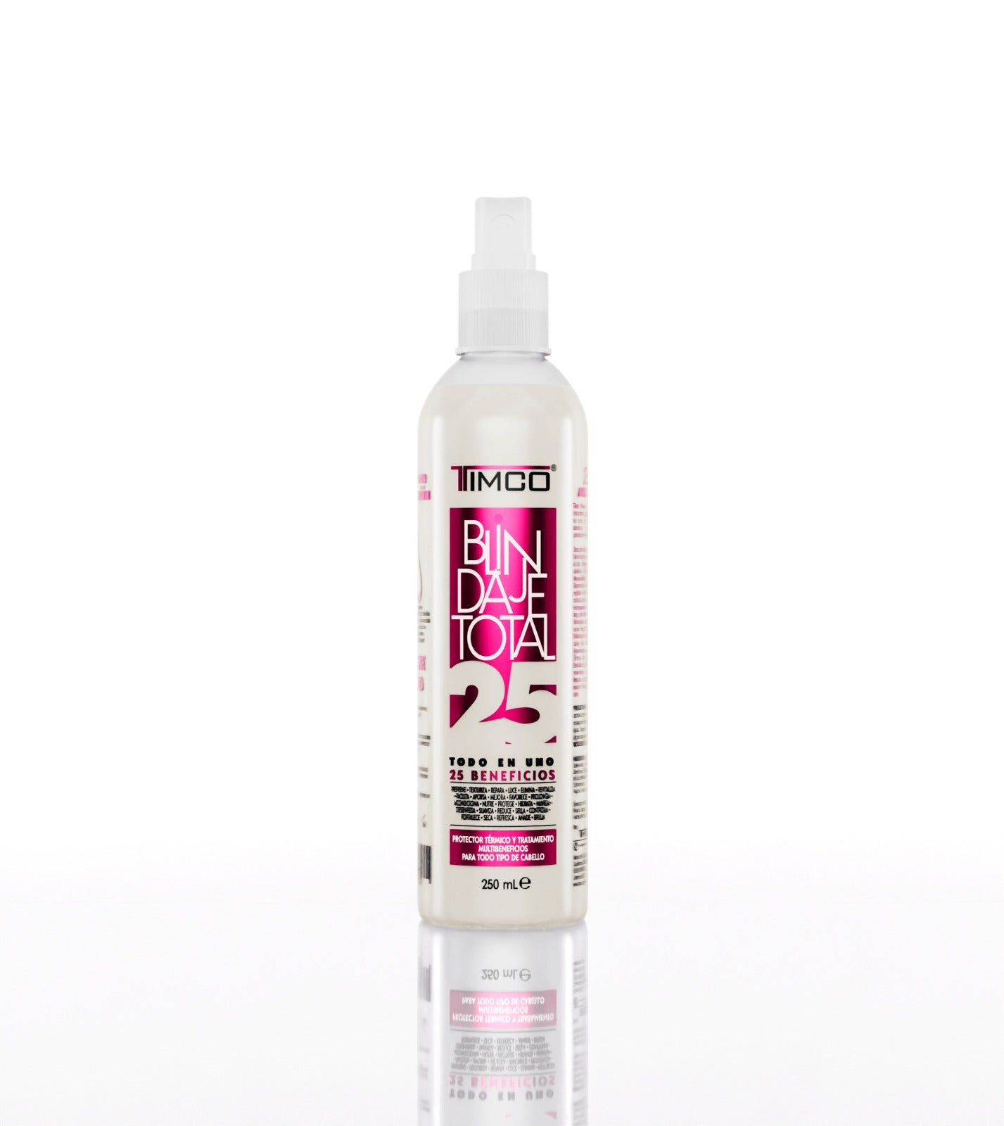 Spray Multibeneficios Protector térmico 25 en 1 Sin enjuague Unisex Total Power Timco LIQ25