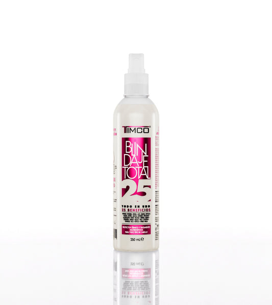 Spray Multibeneficios Protector térmico 25 en 1 Sin enjuague Unisex Total Power Timco LIQ25