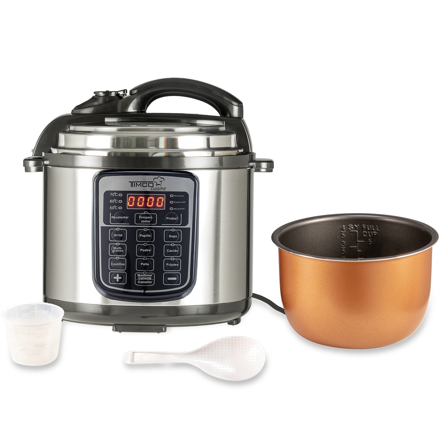 Olla Eléctrica Presión Express Instant 5L con 9 Funciones Timco OLLAH401D