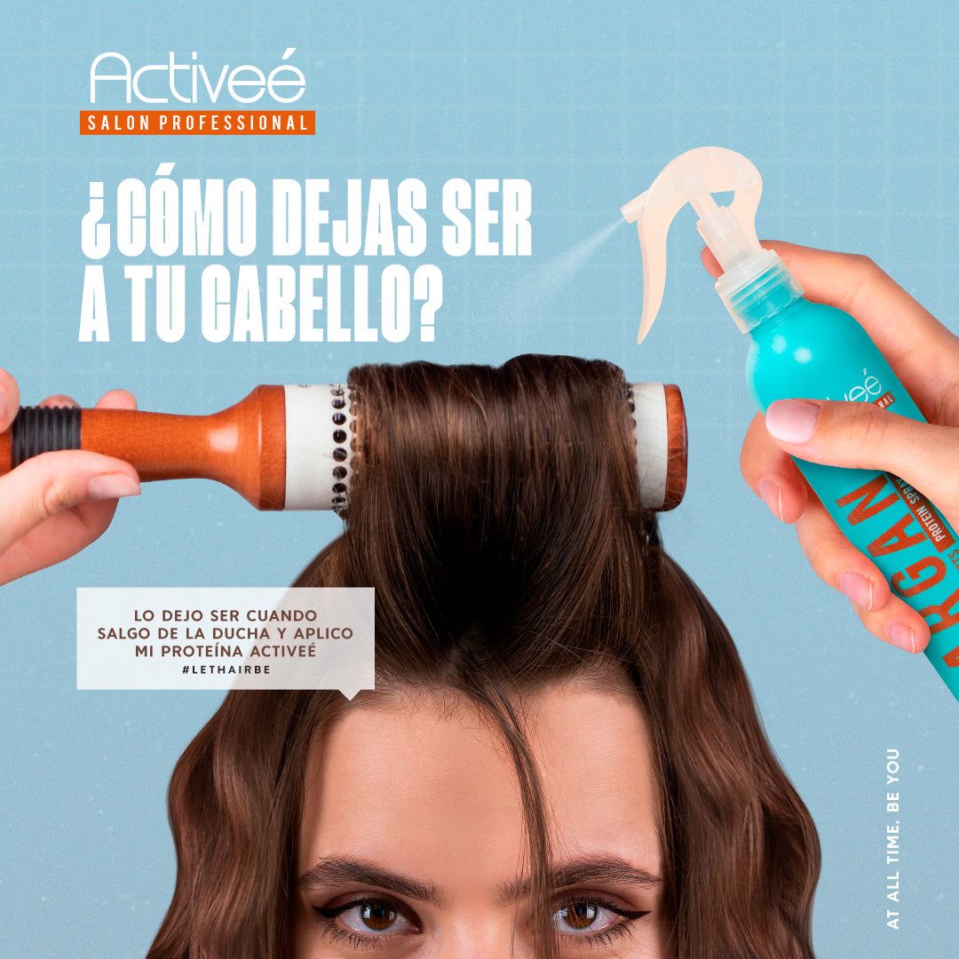 Proteina Capilar Activeé Professional Argan Tecnologia para cuidado Intensivo de Cabello Teñido o Dañado Libre de Sal