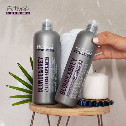 Tratamiento Capilar Activee Professional Blonde & Grey Reduce la Oxidacion del Cabello con Canas y Decolorado dandole un tono plateado natural