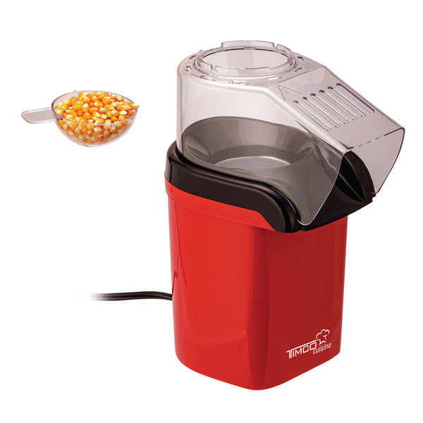 Maquina de Palomitas de Maiz con Tapa Medidora Maquina Palomitero Aire Caliente Automatica Palomera Capacidad de 80g Timco PALO-810