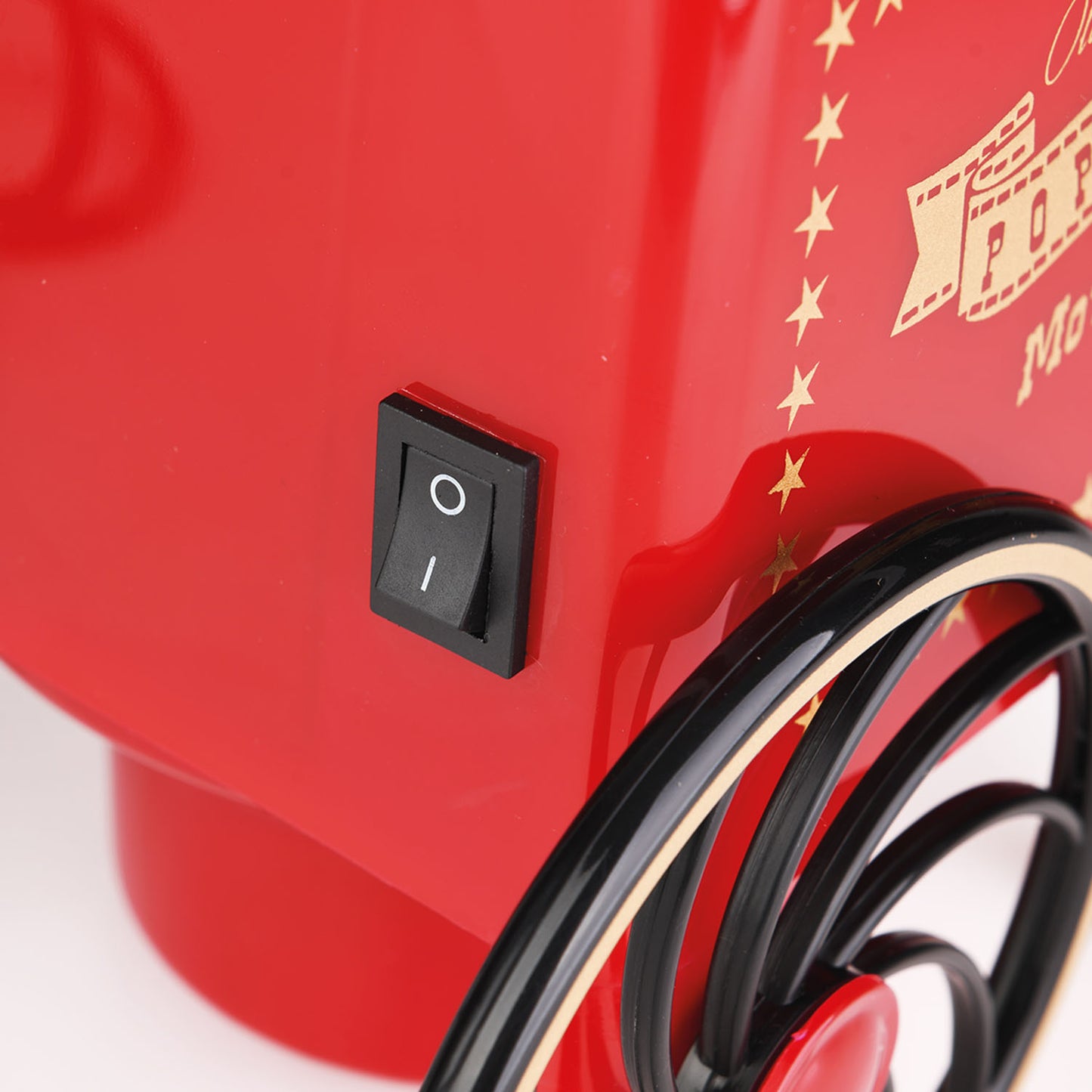 Maquina para Palomitas TIMCO 1200W Palomera Eléctrica Sin Aceite con Aire Caliente Diseño Tipo Carrito Tapa Medidora PALO-820