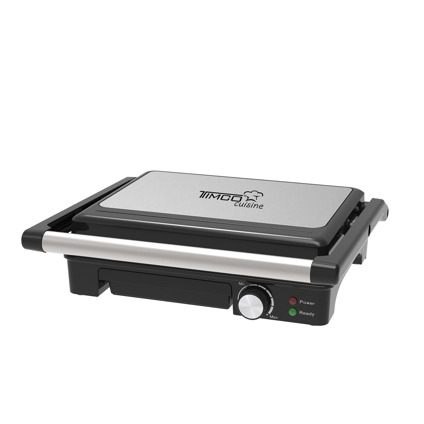 Parrilla Panini Grande TIMCO 1600W Sandwichera Profesional Acero Inoxidable Placas Antiadherentes 28×22 cm PANINI510M