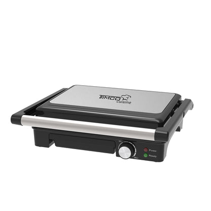 Parrilla Panini Grande TIMCO 1600W Sandwichera Profesional Acero Inoxidable Placas Antiadherentes 28×22 cm PANINI510M