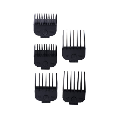 Kit Combo 5 Peines Guia de Aumento Magnéticos Maquina de Corte Cabello Uso Profesional Timco Pei-05