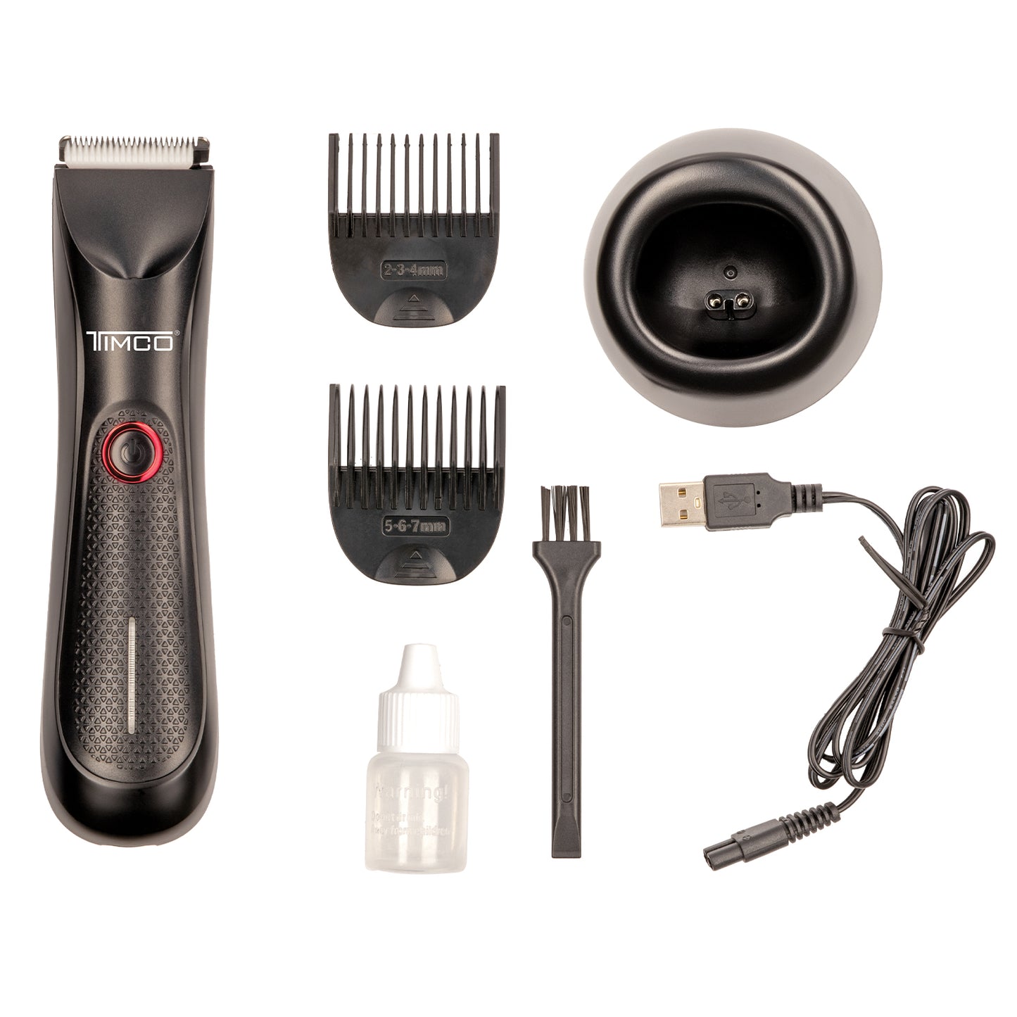 Rasuradora Afeitadora Recargable Cuidado Corporal Peines de Aumento Timco PGH102