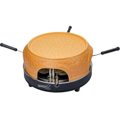 Horno Eléctrico para Pizza Mini Portátil Cerámica 4 Piezas Timco PIZZA4