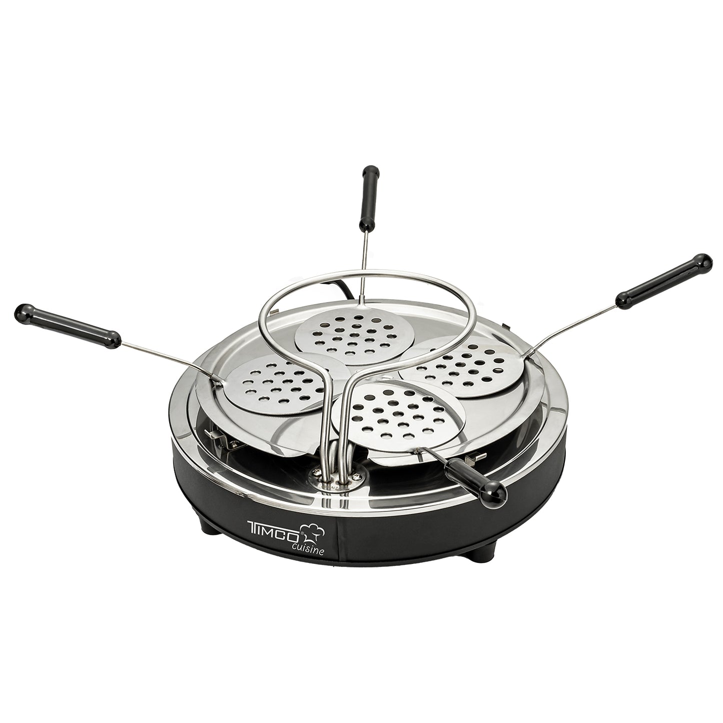 Horno Eléctrico para Pizza Mini Portátil Cerámica 4 Piezas Timco PIZZA4