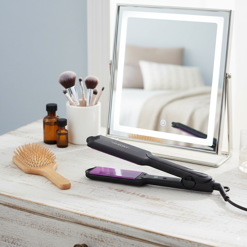 Plancha Alaciadora de Cabello Placas anchas 4.2 cm Pantalla Digital Timco PW-C 2