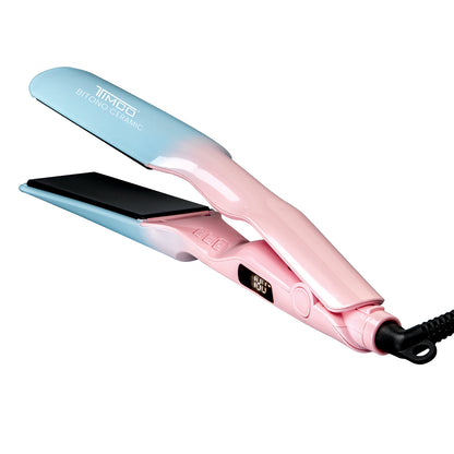 Plancha Alaciadora de Cabello Ceramica Placas 4.5 cm Color Bitono Timco PYB1199