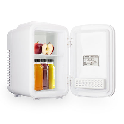 Mini Refrigerador Portatil 4 L con Espejo y Luz Led Enfria y Mantiene Calor Ideal para Skincare Timco REMIN4LA02