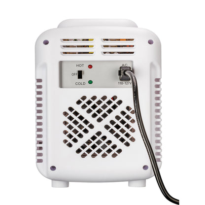 Mini Refrigerador Portatil 4 L con Espejo y Luz Led Enfria y Mantiene Calor Ideal para Skincare Timco REMIN4LA02