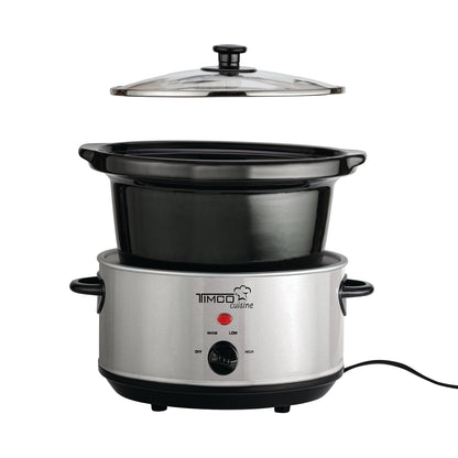 Olla Lento Cocimiento 3.8 Litros Tazon de Ceramica Potencia 200 W Olla Electrica Timco SLOW-350WZ