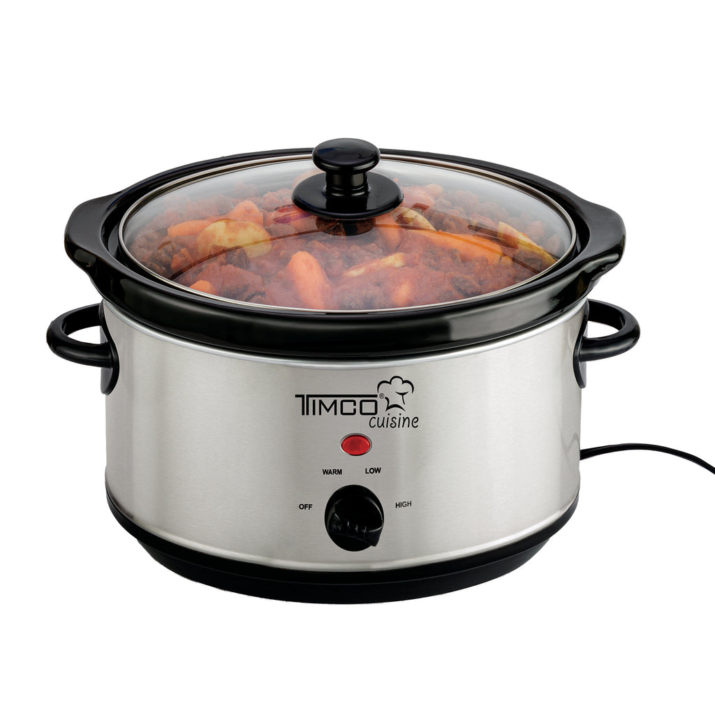 Olla Lento Cocimiento 3.8 Litros Tazon de Ceramica Potencia 2000 W Olla Electrica Timco SLOW-350WZ
