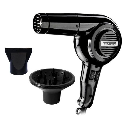 Secadora de Cabello Profesional Estilo Retro con Boquilla y Difusor Timco SP-1600