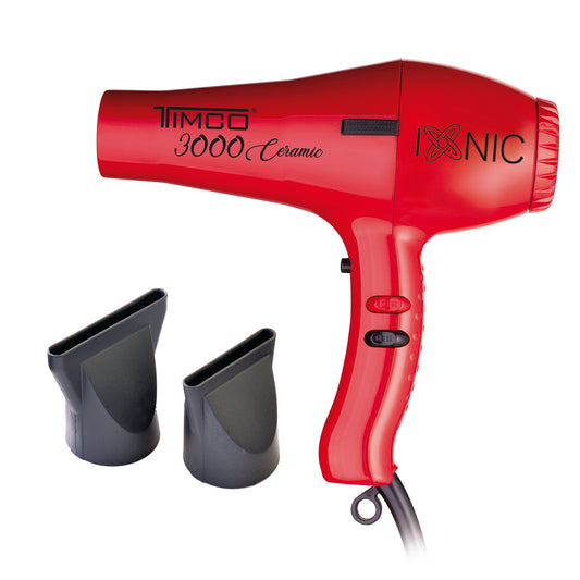 Secadora de Cabello Profesional con Iones Ceramica 2 Boquillas Timco SR-3000