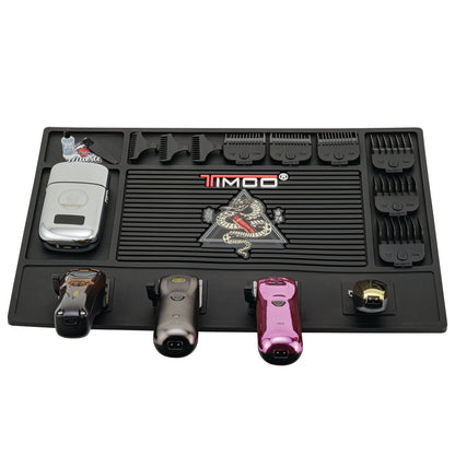 Tapete Magnetico Profesional para Barberia Antideslizante Clipper Maquina de Corte de Cabello Organizador de herramientas Resistente al calor  Timco TAP01