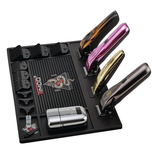 Tapete Magnetico Profesional para Barberia Antideslizante Clipper Maquina de Corte de Cabello Organizador de herramientas Resistente al calor  Timco TAP01