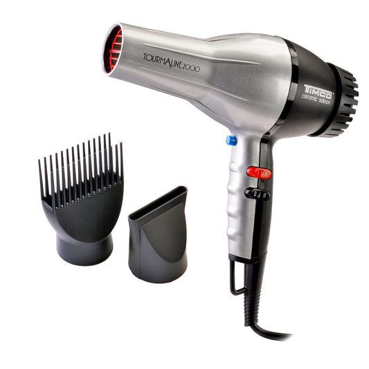Secadora de Cabello Profesional Tourmaline con 2 Boquillas Timco TCS-2000
