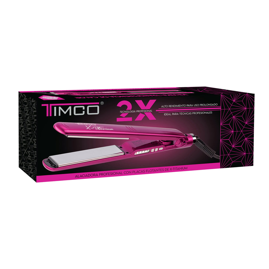 De Pelo Plancha Timco Titanium Plancha Para Cabello Alaciadora X