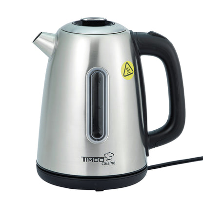 Tetera Electrica de Acero Inoxidable Capacidad de 1.7 Litros Jarra Electrica Apagado Automatico Timco JE8701R