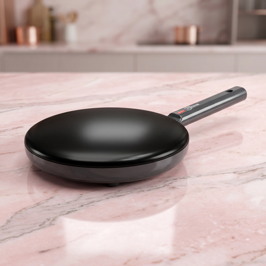 Crepera Eléctrica 22 cm 600W Antiadherente con Función Plancha Crepas CREPJK‑51 Timco