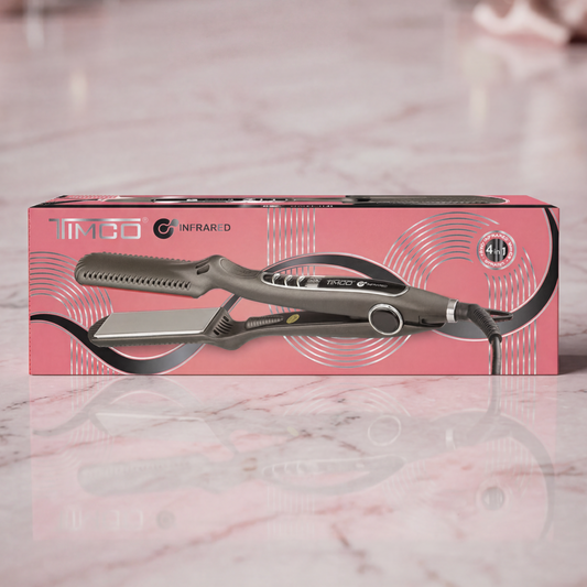 Plancha Alaciadora de Cabello Uso Profesional Infrared 4 en 1 Timco LM-1066