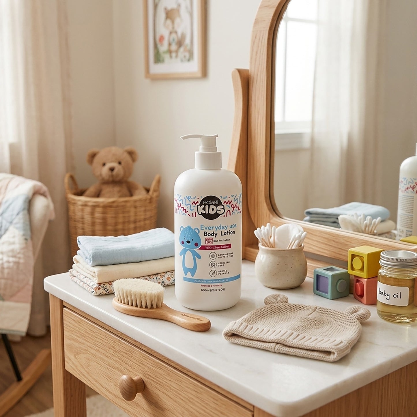 Loción Corporal Activee Kids 2 en 1  Humectante Infantil Protege del Sol Sin Parabenos ni Sulfatos