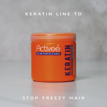 Tratamiento Capilar Activee Professional Keratin Tecnologia para cuidado Intensivo de Cabello Quimicamente tratado Libre de Sal.