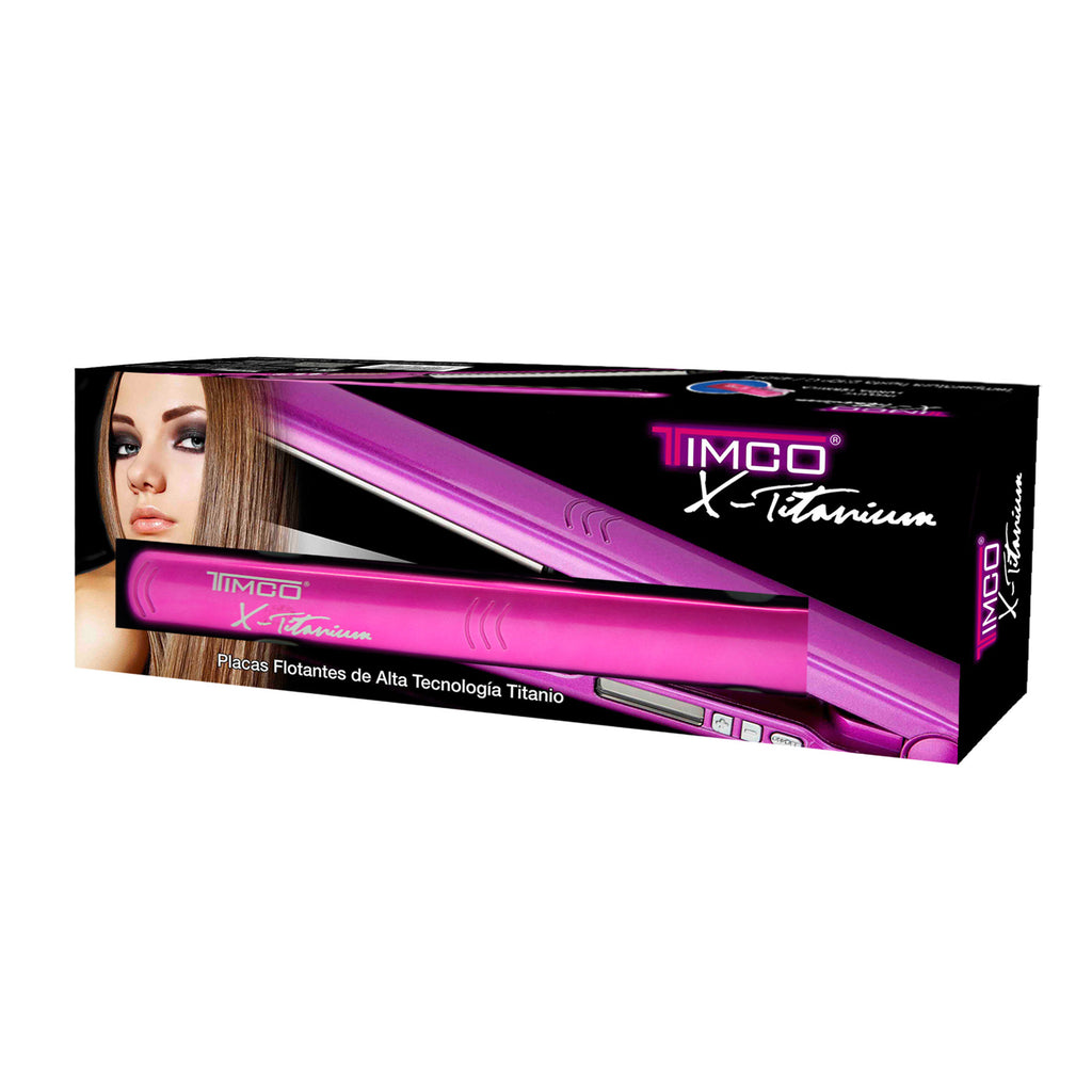 Plancha Alaciadora de Cabello Profesional X titanium Timco
