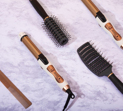 Tenaza Plegable 3 en 1 Rizadora Plancha Wafflera Ceramica Timco TP-3