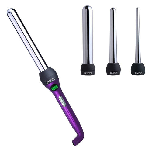Ferro Rizador de Cabello X-titanium 3 en 1 Uso Profesional Puntas Intercambiables Timco TCX-F3