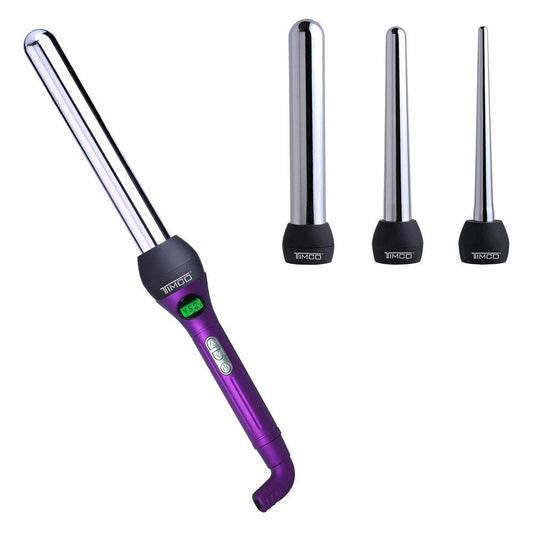 Ferro Rizador de Cabello X-titanium 3 en 1 Uso Profesional Puntas Intercambiables Timco TCX-F3