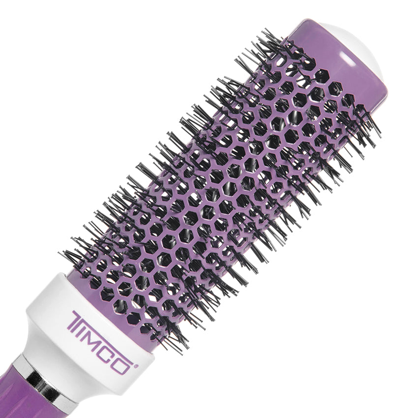 Cepillo de Cabello Térmico Redondo Ceramica Turmalina 1 1/4" Uso Profesional Estetica Timco CTM-2