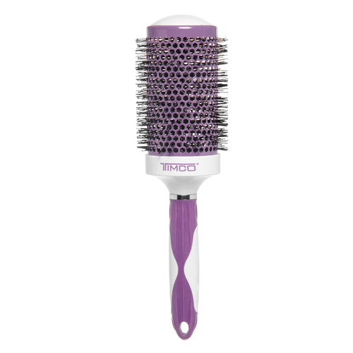 Cepillo de Cabello Térmico Redondo Ceramica Turmalina 2 1/2" Uso Profesional Estetica Timco CTM-4