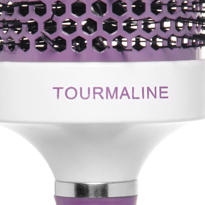 Cepillo de Cabello Térmico Redondo Ceramica Turmalina 2 1/2" Uso Profesional Estetica Timco CTM-4