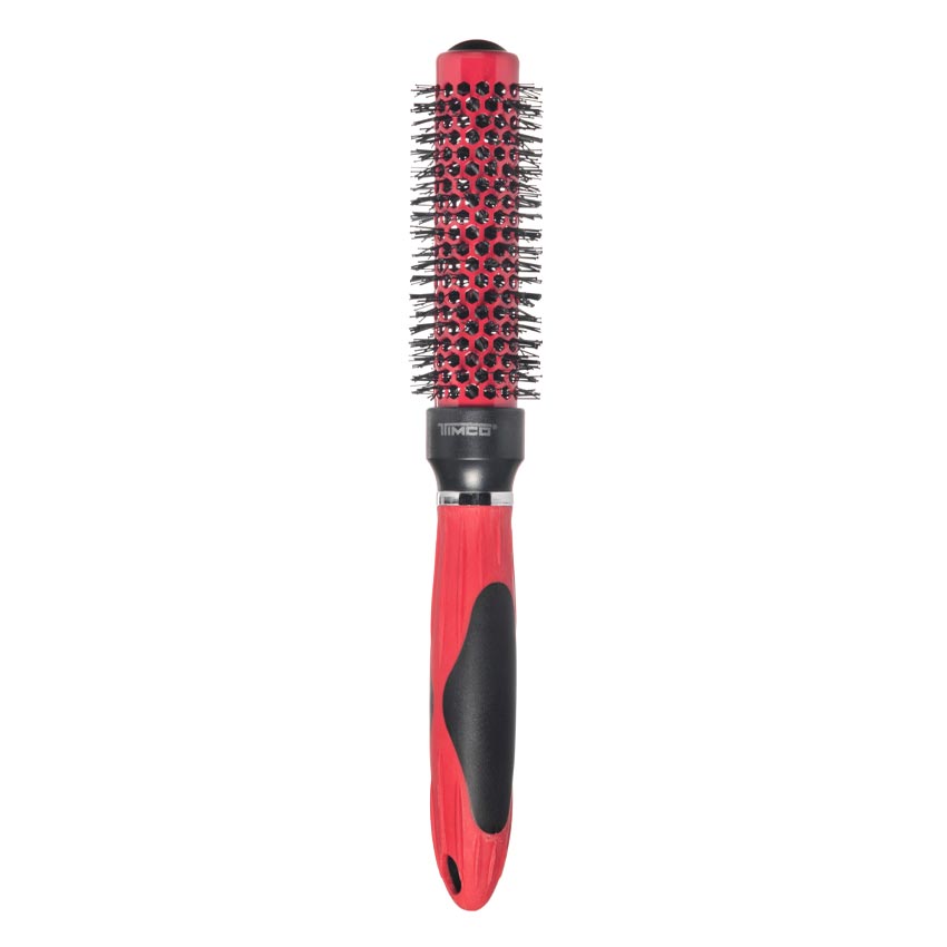 Cepillo de Cabello Térmico Redondo Ceramica Turmalina 1" Uso Profesional Timco CTR-1