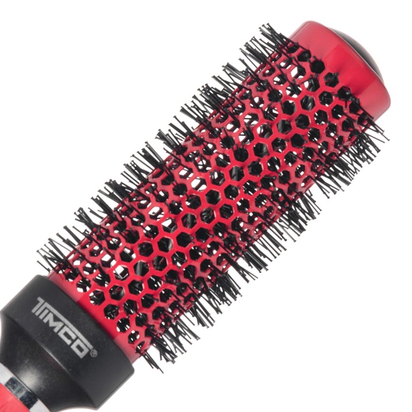 Cepillo de Cabello Térmico Redondo Ceramica Turmalina 1 1/4" Uso Profesional Timco CTR-2
