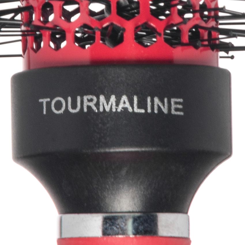 Cepillo de Cabello Térmico Redondo Ceramica Turmalina 1 1/4" Uso Profesional Timco CTR-2